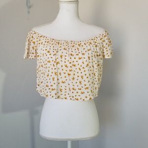 Flowy Floral Crop Top Forever 21 Size L